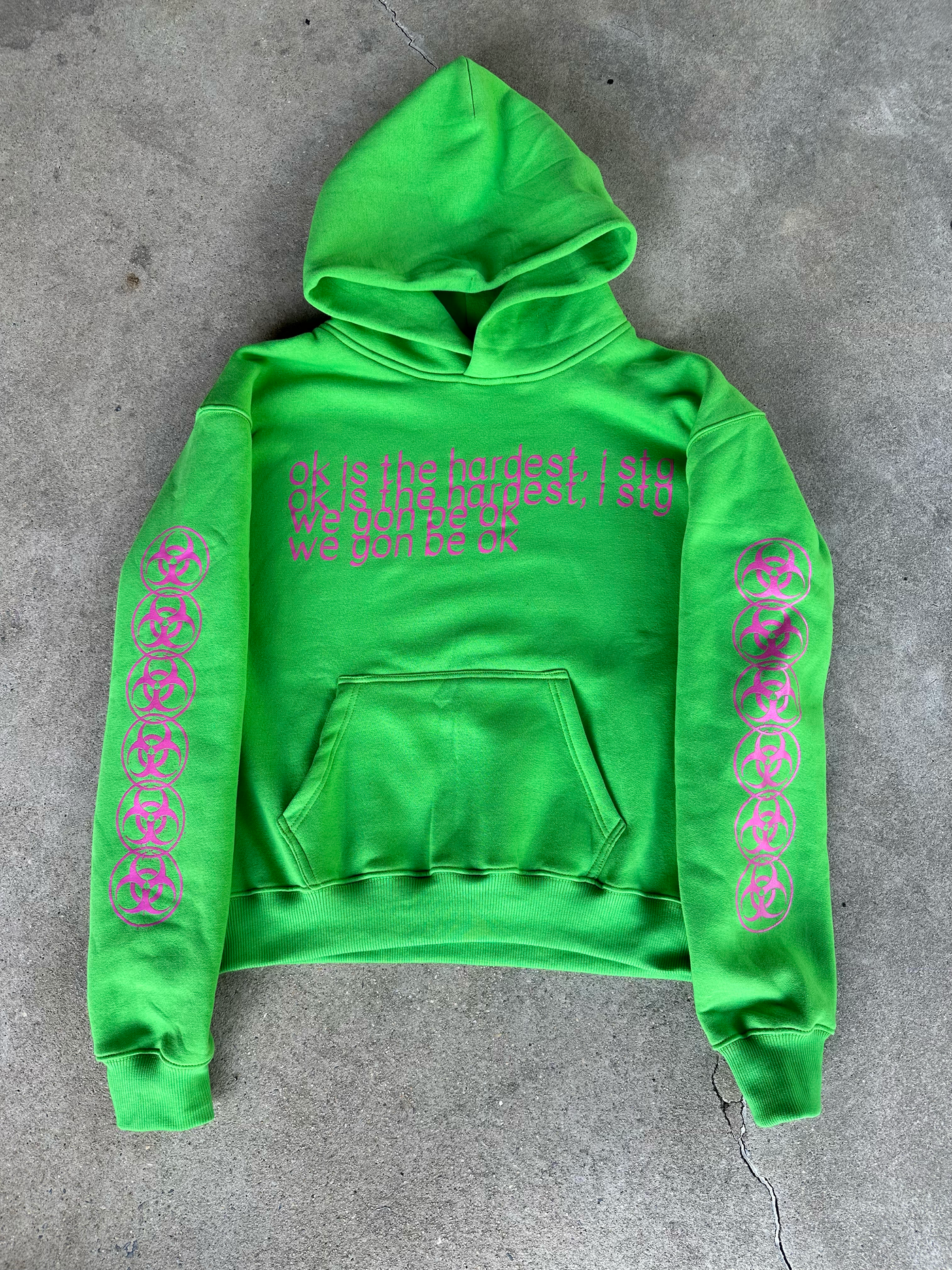 Green "Ok" Hoodie