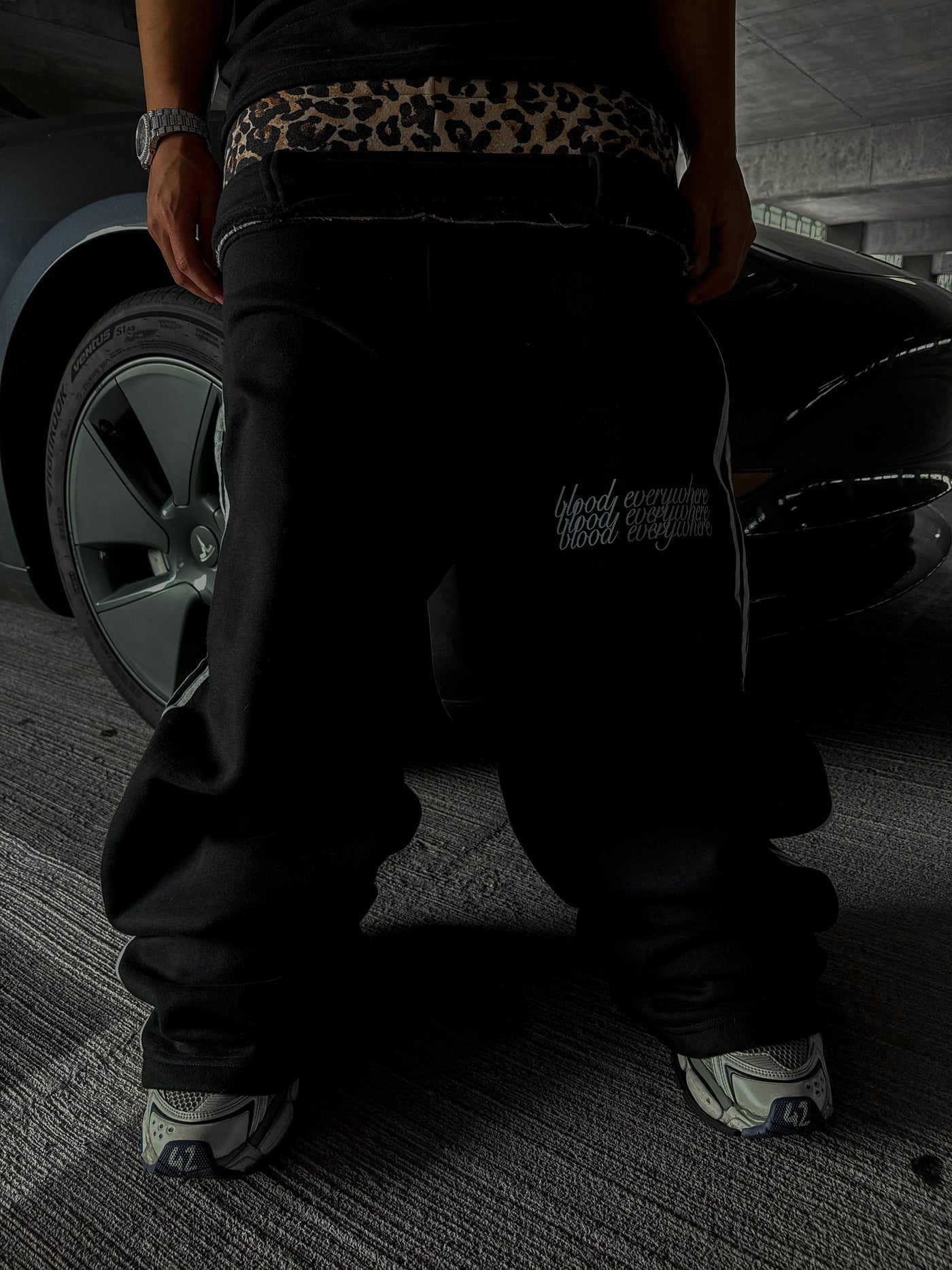 Black "Blood Everywhere" Sweats