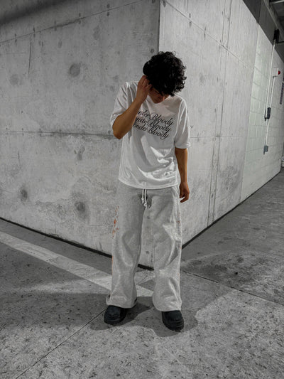 Gray "Bleed" Sweats