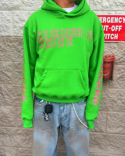Green "Ok" Hoodie