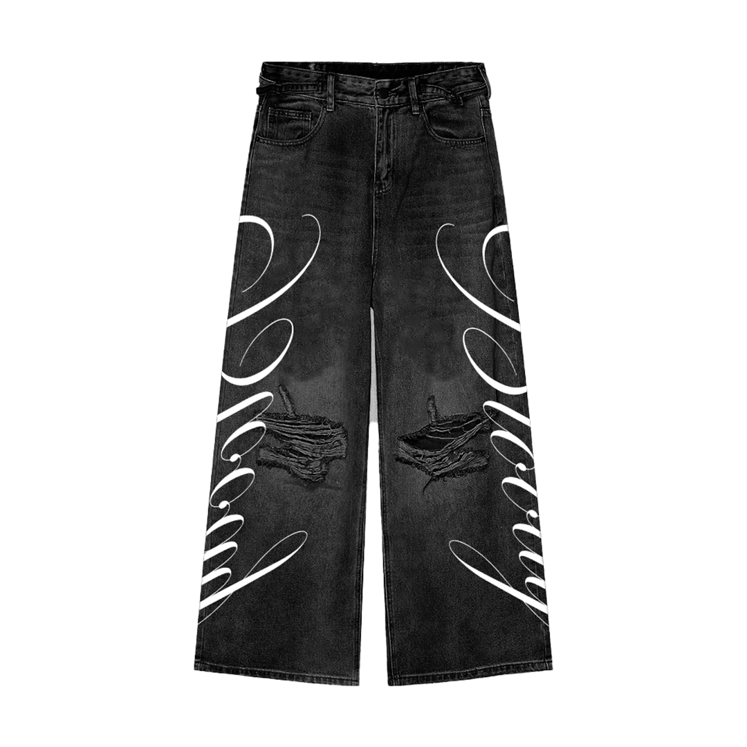 Black "Bloody" Denim