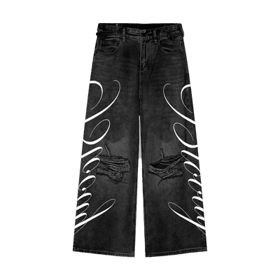 Black "Bloody" Denim